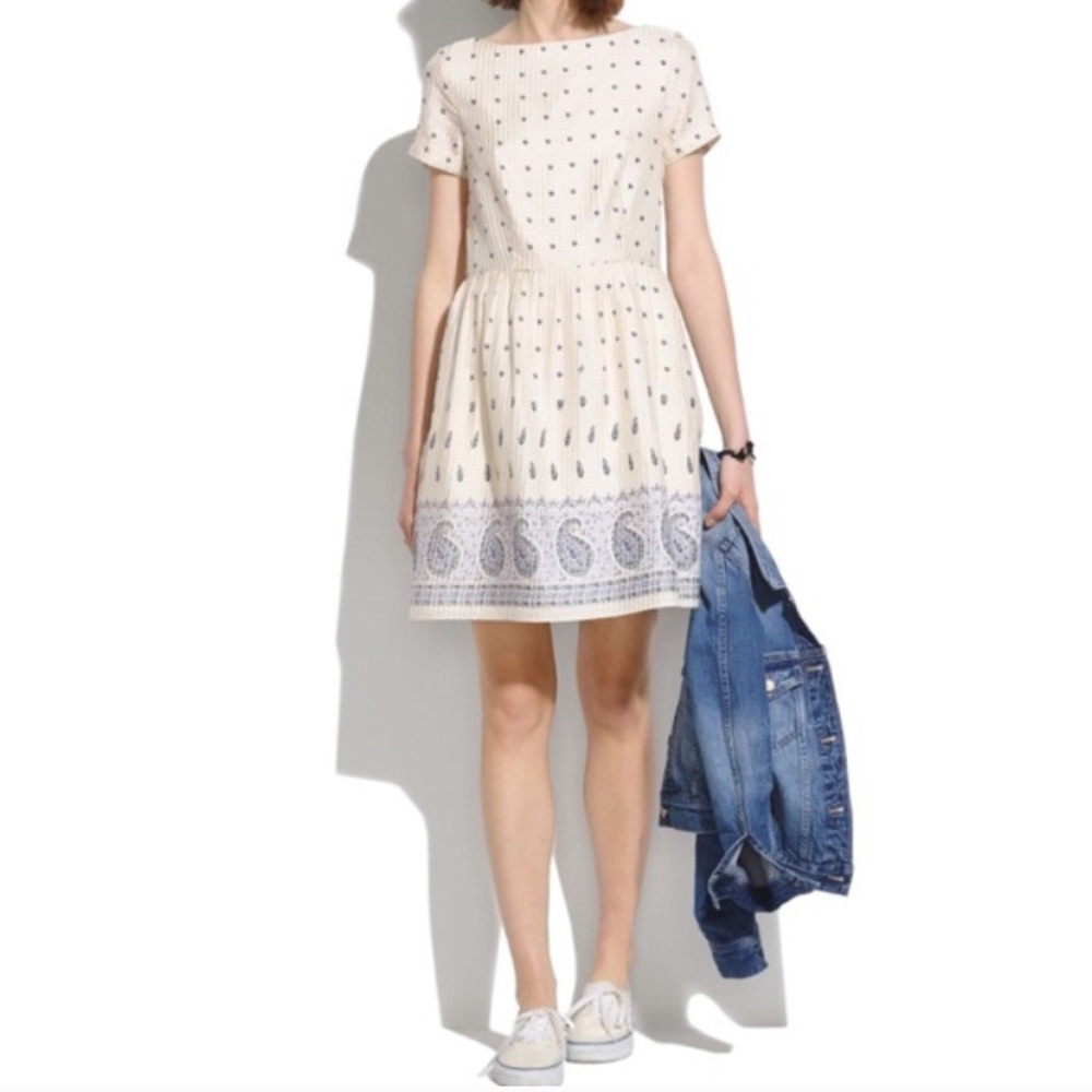 Madewell Floral Silk Dress